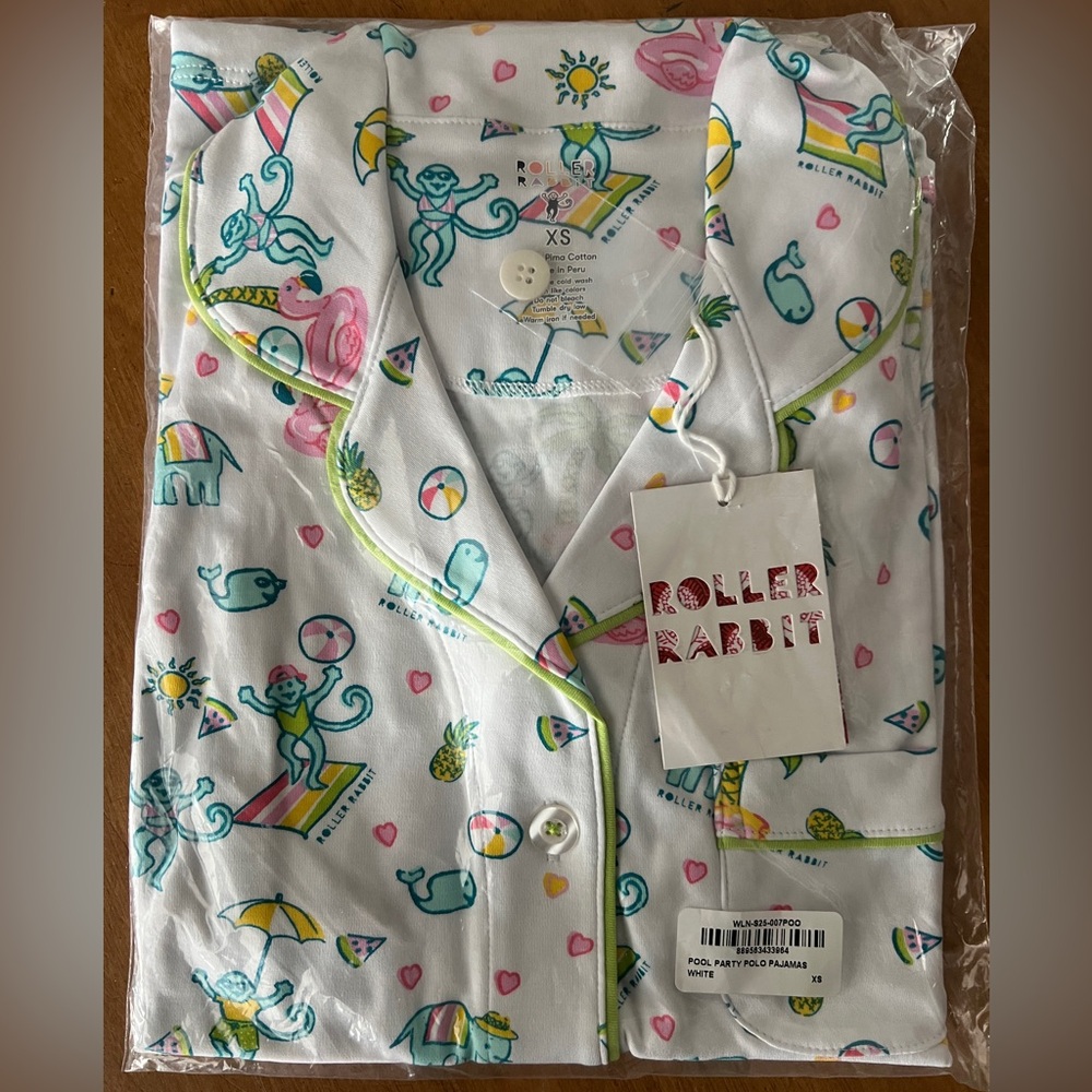 Roller rabbit, pool party pajamas